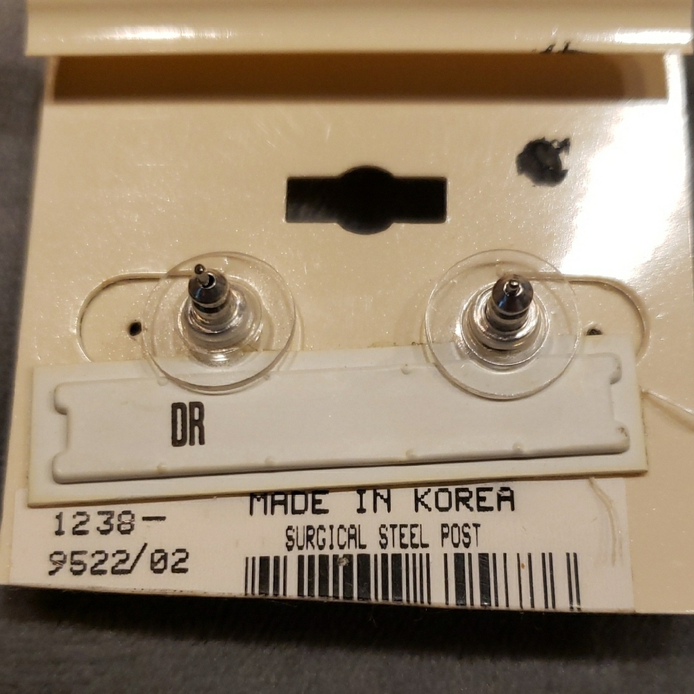 KATHIE LEE COLLECTION Earrings -Freshwater Pearl Earrings with Crystals- NWT/VTG - Picture 4 of 4